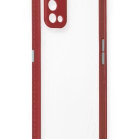 Realme 7 Pro Kılıf Miami Şeffaf Silikon - Fuşya-(5796)