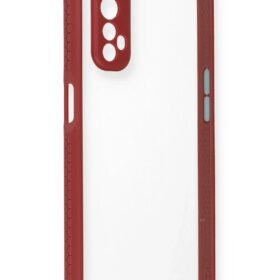 Realme 7 Kılıf Miami Şeffaf Silikon - Fuşya-(5796)