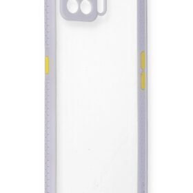 Oppo A73 Kılıf Miami Şeffaf Silikon - Lila-(5796)