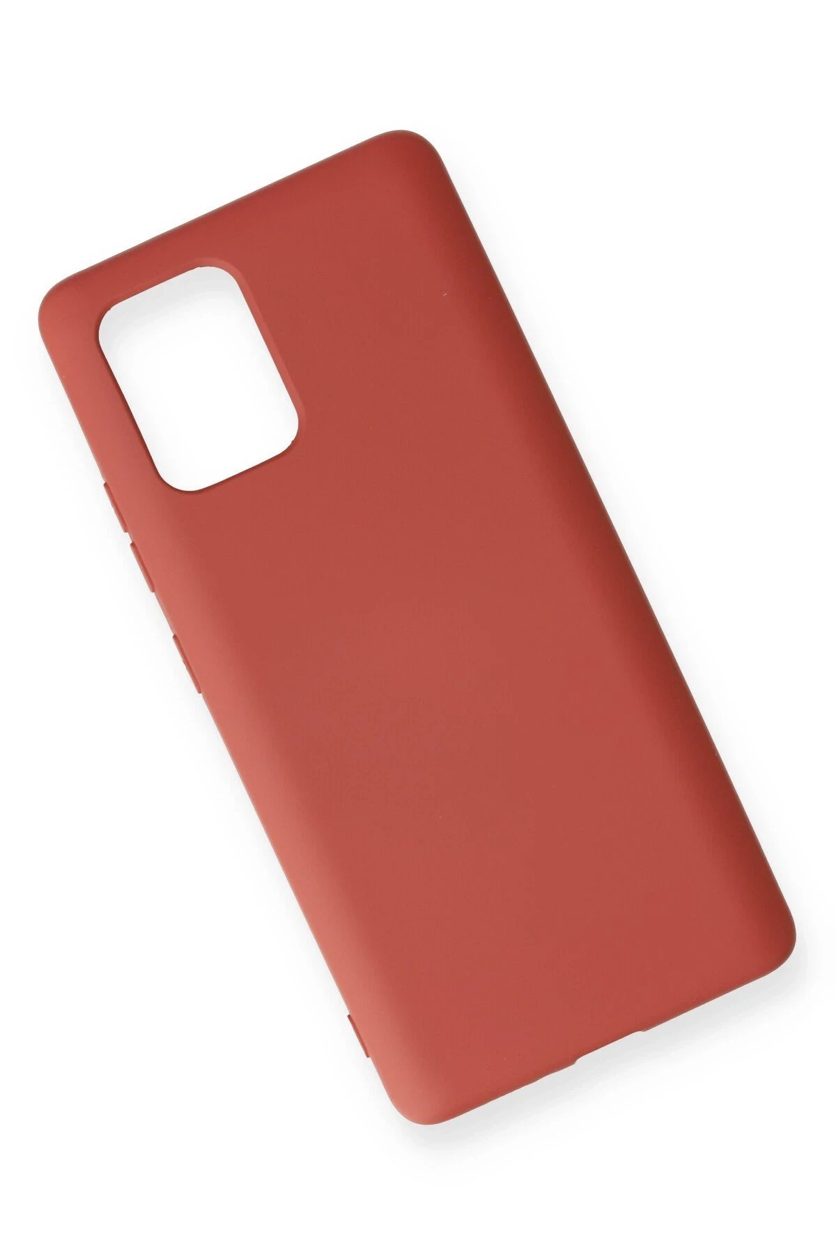 Samsung Galaxy A91 / S10 Lite Kılıf Nano içi Kadife Silikon - Kiremit-(5796) - Görsel 3