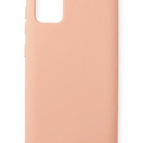 Samsung Galaxy A71 Kılıf Nano içi Kadife Silikon - Pudra-(5796)