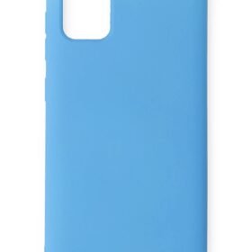 Samsung Galaxy A71 Kılıf Nano içi Kadife Silikon - Mavi-(5796)