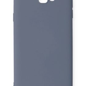 Samsung Galaxy J7 Prime Kılıf Nano içi Kadife Silikon - Gri-(5796)