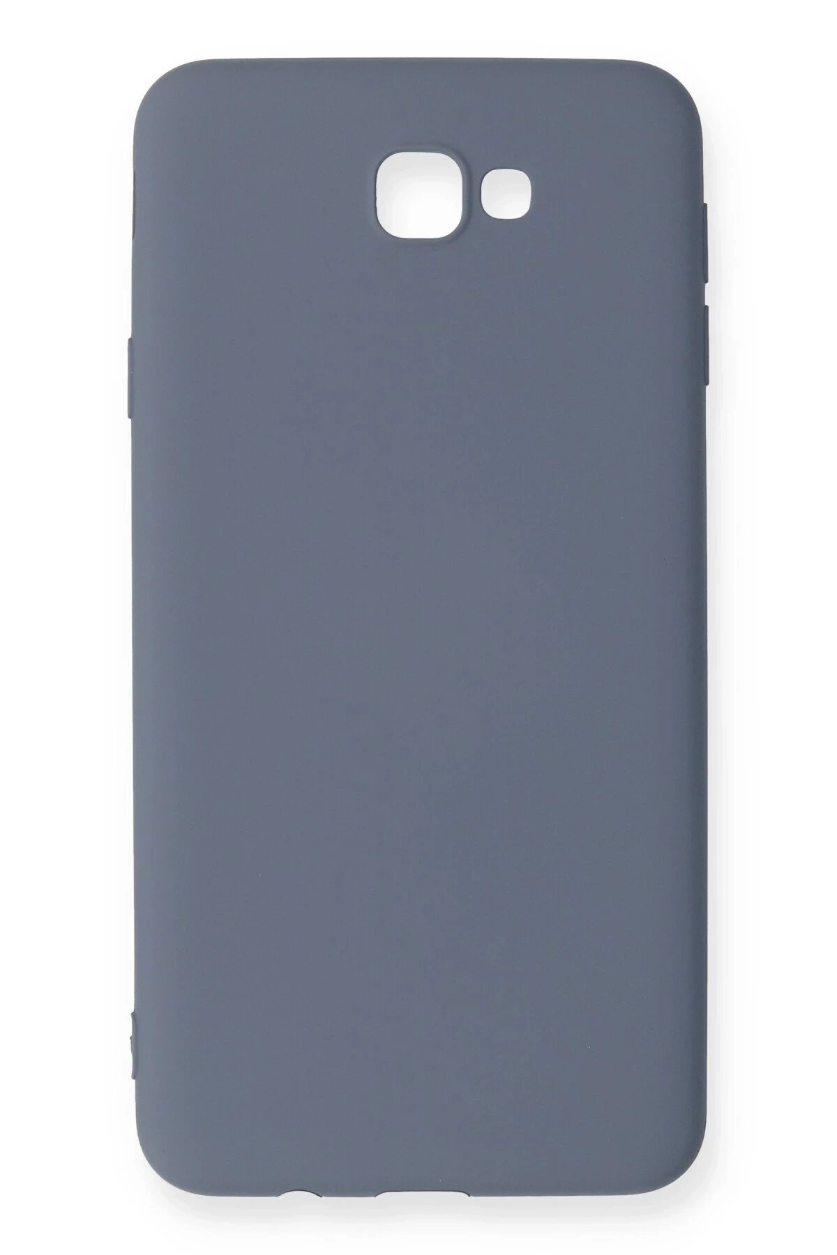 Samsung Galaxy J7 Prime Kılıf Nano içi Kadife Silikon - Gri-(5796)
