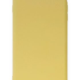 iPhone 7 Plus Kılıf Nano içi Kadife Silikon - Sarı-(5796)