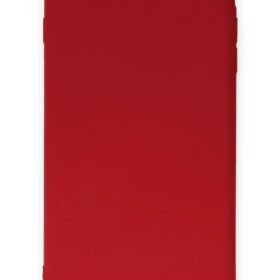 iPhone 7 Plus Kılıf Nano içi Kadife Silikon - Kırmızı-(5796)