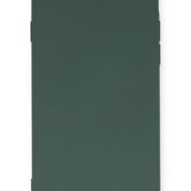 iPhone 7 Kılıf Nano içi Kadife Silikon - Koyu Yeşil-(5796)