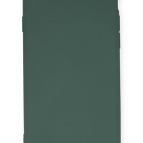 iPhone 6 Kılıf Nano içi Kadife Silikon - Koyu Yeşil-(5796)