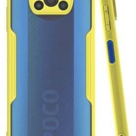 Xiaomi Pocophone X3 Kılıf Platin Silikon - Sarı-(5796)