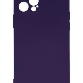 iPhone 12 Pro Max Kılıf Nano içi Kadife Silikon - Mor-(5796)