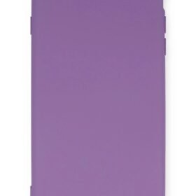 iPhone 6 Plus Kılıf Nano içi Kadife Silikon - Mor-(5796)