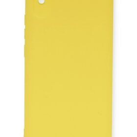 Xiaomi Redmi 9A Kılıf Nano içi Kadife Silikon - Sarı-(5796)