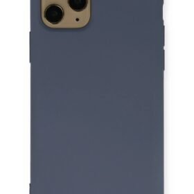 iPhone 11 Pro Kılıf Nano içi Kadife Silikon - Gri-(5796)