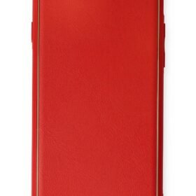 iPhone 7 Kılıf Coco Deri Silikon Kapak - Kırmızı-(5796)