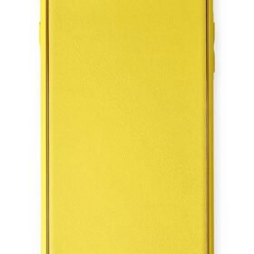 iPhone 7 Plus Kılıf Coco Deri Silikon Kapak - Sarı-(5796)