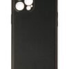 iPhone 12 Pro Kılıf Coco Deri Silikon Kapak - Siyah-(5796)
