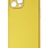 iPhone 12 Pro Kılıf Coco Deri Silikon Kapak - Sarı-(5796)