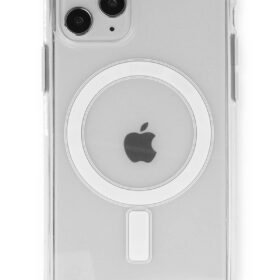iPhone 11 Pro Kılıf Magneticsafe Şeffaf Silikon - Şeffaf-(5796)