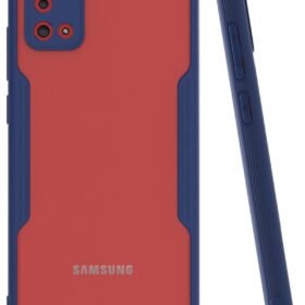 Samsung Galaxy A02S Kılıf Platin Silikon - Lacivert-(5796)