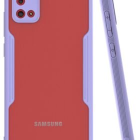 Samsung Galaxy A02S Kılıf Platin Silikon - Lila-(5796)