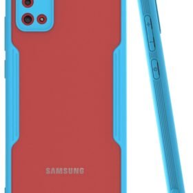 Samsung Galaxy A02S Kılıf Platin Silikon - Mavi-(5796)