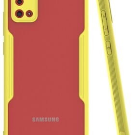 Samsung Galaxy A02S Kılıf Platin Silikon - Sarı-(5796)