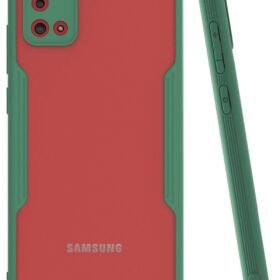 Samsung Galaxy A02S Kılıf Platin Silikon - Yeşil-(5796)