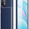 Xiaomi Redmi 9T Kılıf Auto Focus Karbon Kapak - Lacivert-(5796)