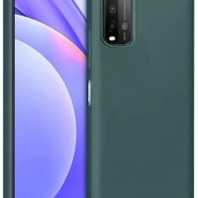 Xiaomi Redmi 9T Kılıf Nano içi Kadife Silikon - Koyu Yeşil-(5796)