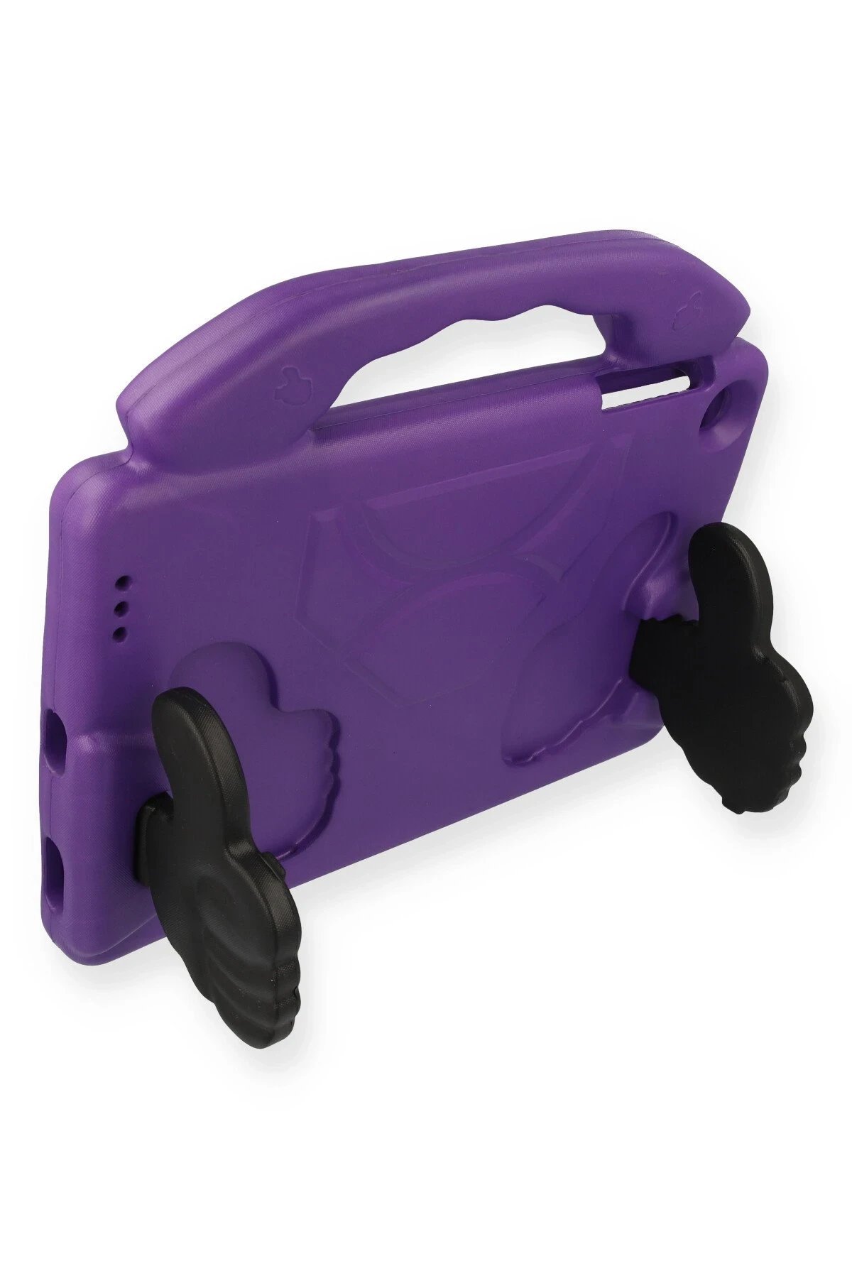 iPad 4 9.7 Kılıf Like Stantlı Tablet Silikon - Mor-(5796) - Görsel 3