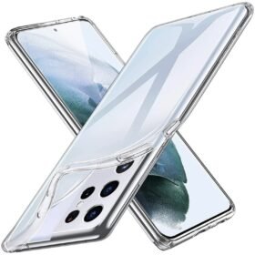 Samsung Galaxy S21 Ultra Kılıf Lüx Şeffaf Silikon-(5796)
