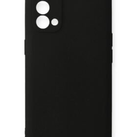 Oppo Reno 5 Kılıf First Silikon - Siyah-(5796)