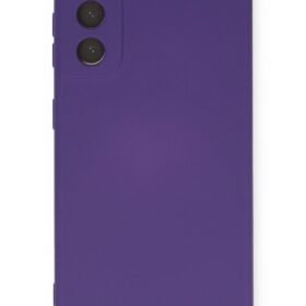 Samsung Galaxy S21 Kılıf Nano içi Kadife Silikon - Mor-(5796)