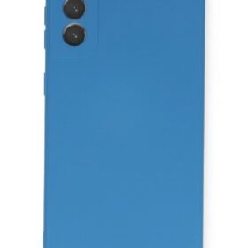 Samsung Galaxy S21 Plus Kılıf Nano içi Kadife Silikon - Mavi-(5796)