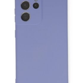Samsung Galaxy S21 Ultra Kılıf Nano içi Kadife Silikon - Lila-(5796)