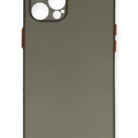 iPhone 12 Pro Max Kılıf PP Ultra İnce Kapak - Gri-(5796)