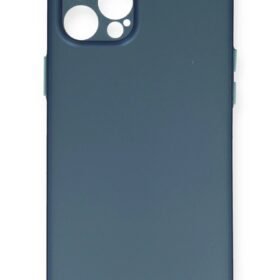 iPhone 12 Pro Max Kılıf PP Ultra İnce Kapak - Mavi-(5796)