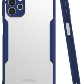 Samsung Galaxy A52 Kılıf Platin Silikon - Lacivert-(5796)