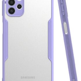 Samsung Galaxy A72 Kılıf Platin Silikon - Lila-(5796)