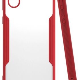 Samsung Galaxy A01 Core Kılıf Platin Silikon - Kırmızı-(5796)