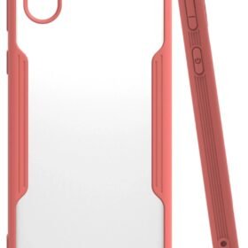 Samsung Galaxy A01 Core Kılıf Platin Silikon - Pembe-(5796)