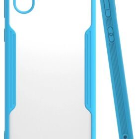 Samsung Galaxy A01 Core Kılıf Platin Silikon - Mavi-(5796)