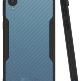 Samsung Galaxy A02 Kılıf Platin Silikon - Siyah-(5796)