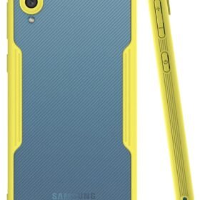 Samsung Galaxy A02 Kılıf Platin Silikon - Sarı-(5796)