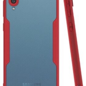 Samsung Galaxy A02 Kılıf Platin Silikon - Kırmızı-(5796)