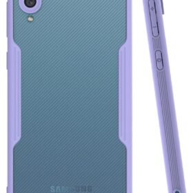 Samsung Galaxy A02 Kılıf Platin Silikon - Lila-(5796)