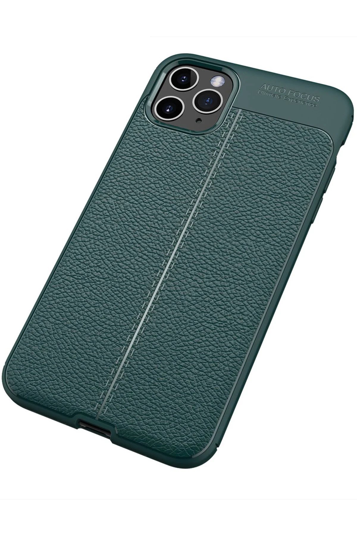 iPhone 11 Pro Max Kılıf Auto Focus Kapak - Yeşil-(5796) - Görsel 2
