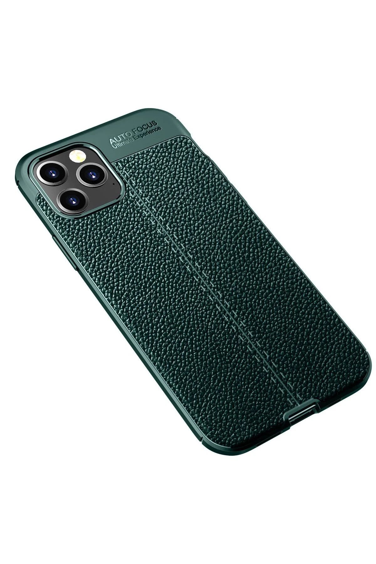 iPhone 12 Pro Kılıf Auto Focus Kapak - Yeşil-(5796) - Görsel 2