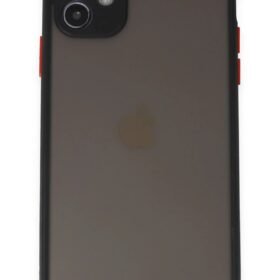 iPhone 11 Kılıf Montreal Silikon Kapak - Siyah-(5796)