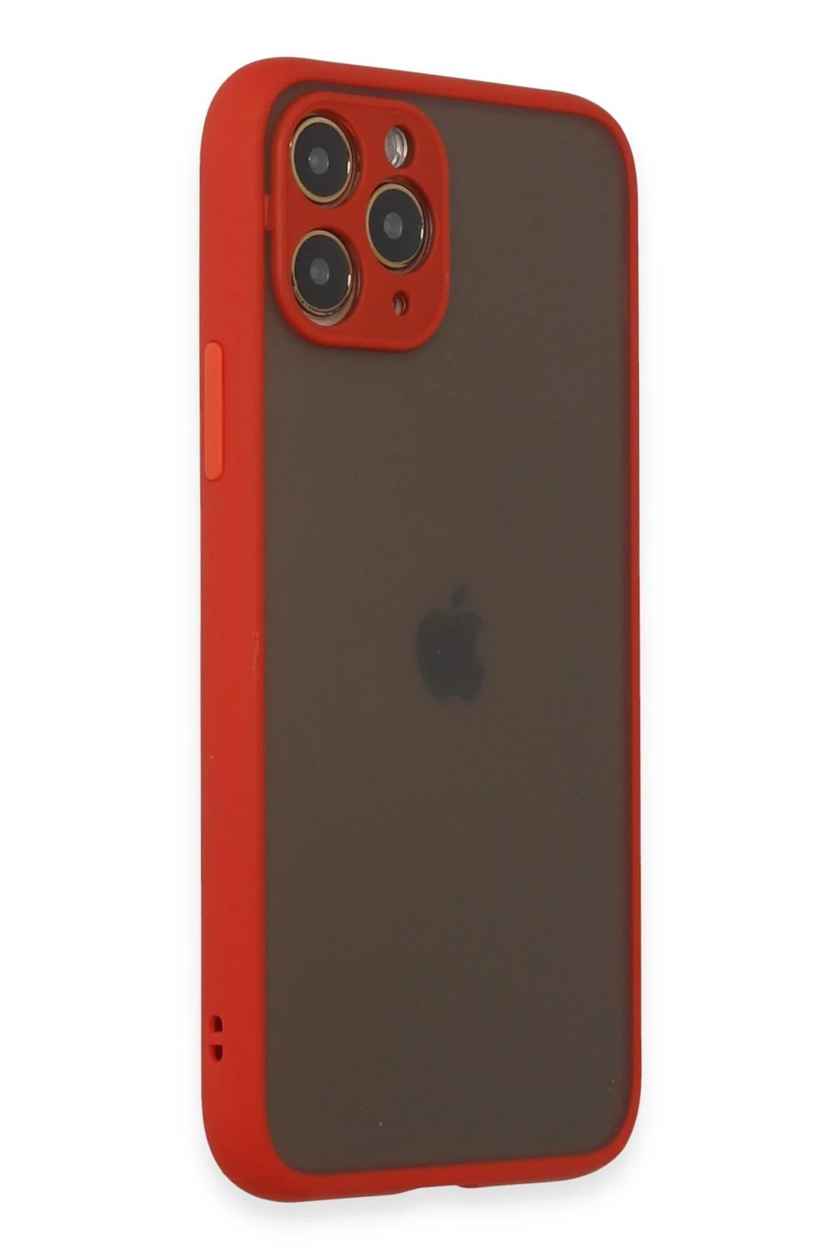 iPhone 11 Pro Kılıf Montreal Silikon Kapak - Kırmızı-(5796) - Görsel 2